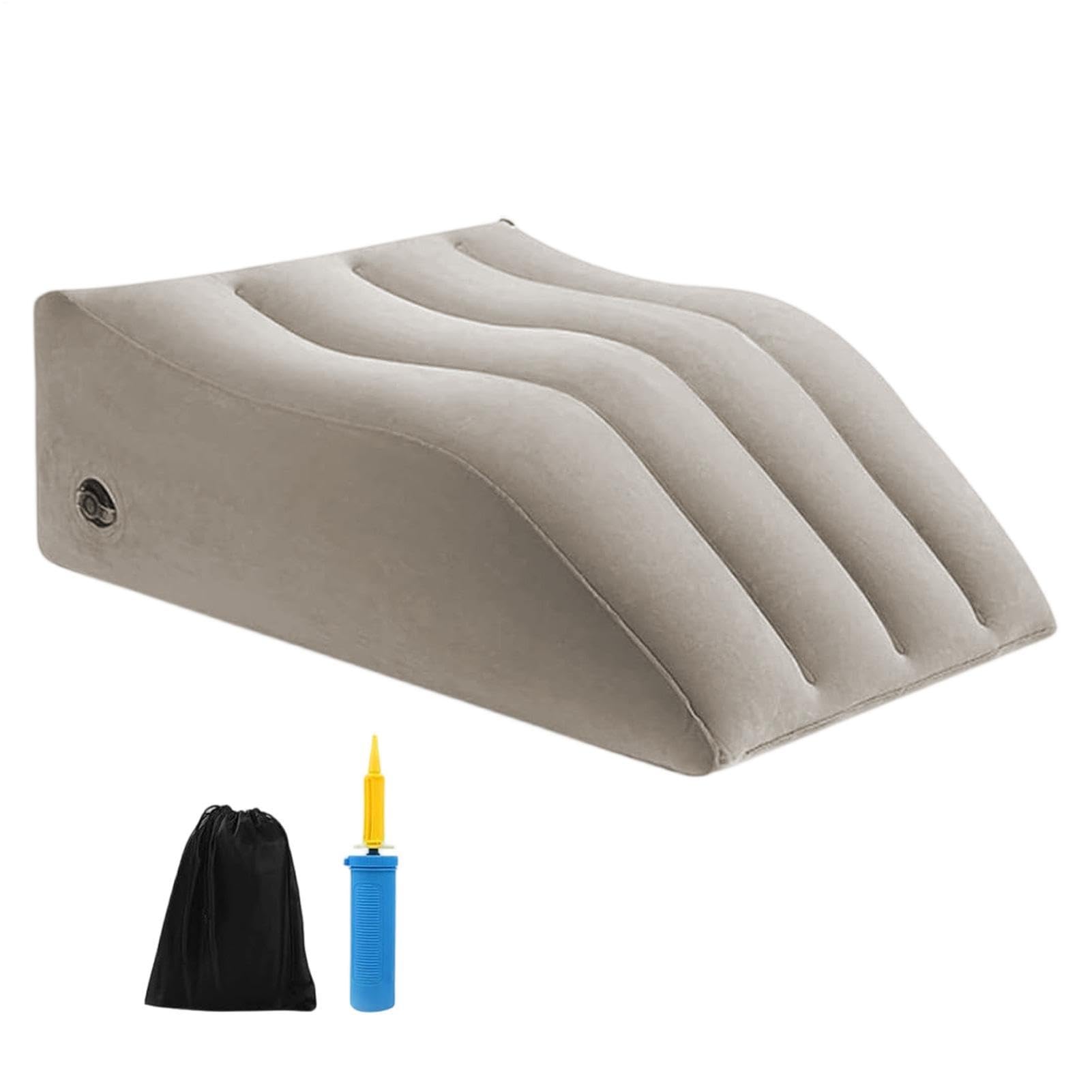 Coussin surélevé jambe gonflable avec support de genou ergonomique