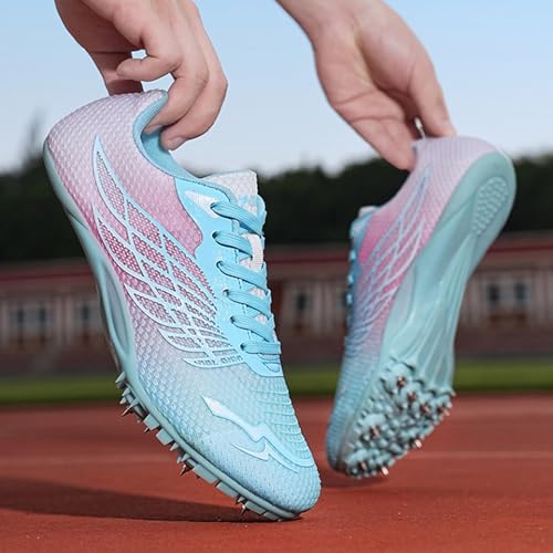 Unisex Track and Field Spikes Sneakers Kids Running Sprint Shoes Professional Athletic Racing Running Jumping Shoes4