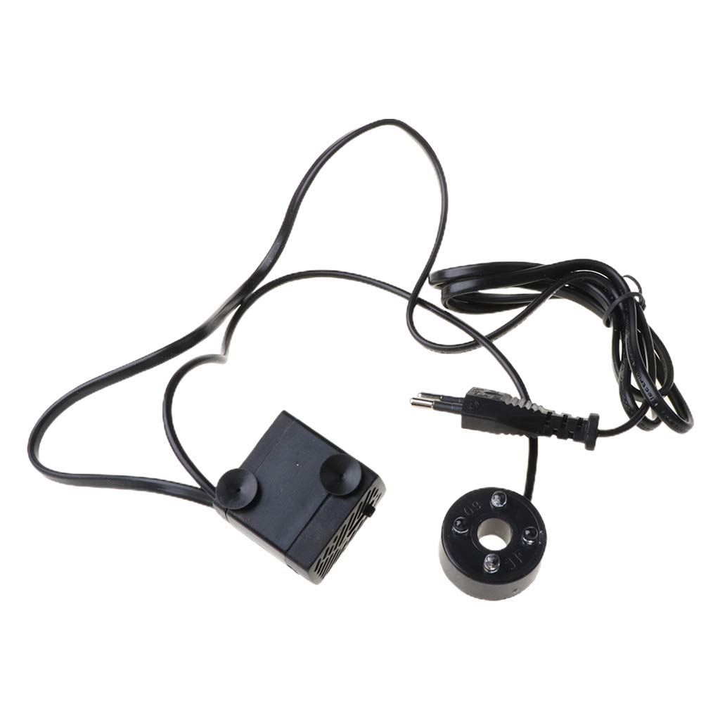 Mini Bomba de Agua Sumergible con luz LED silenciosa para estanques, acuarios, pecera hidropónica, Fuente de jardín