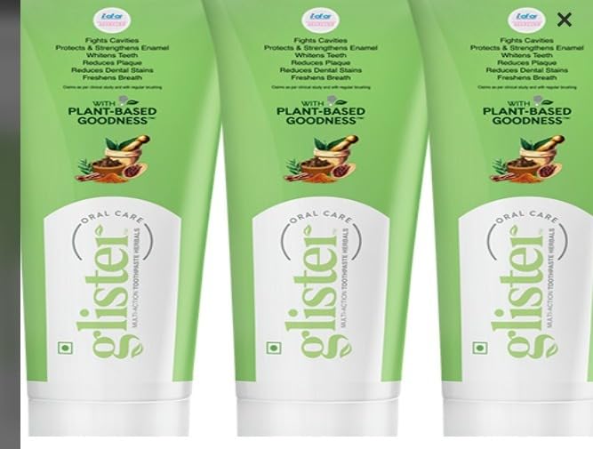 Glister Multi Action Toothpaste (White, 40 g each ) -Pack of 3 Toothpaste (120 g, Pack of 3) (B08W1X7Y46) Amazon Price History, Amazon Price Tracker