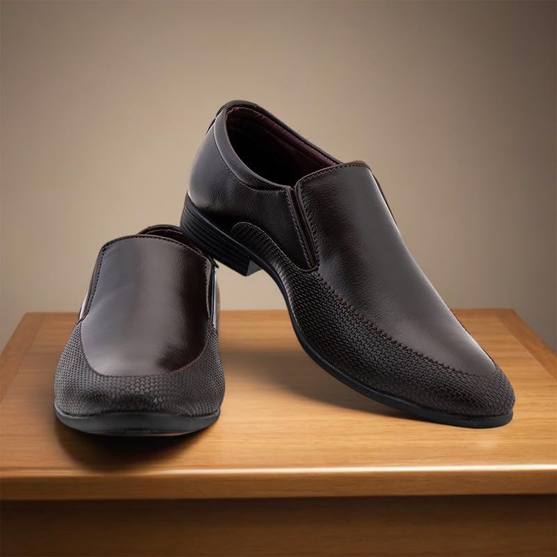 Image of Khadim's 7236244 Premium Stylish Lightweight Comfortable Durable & Sleek Design Formal Slip-On Shoes for Men