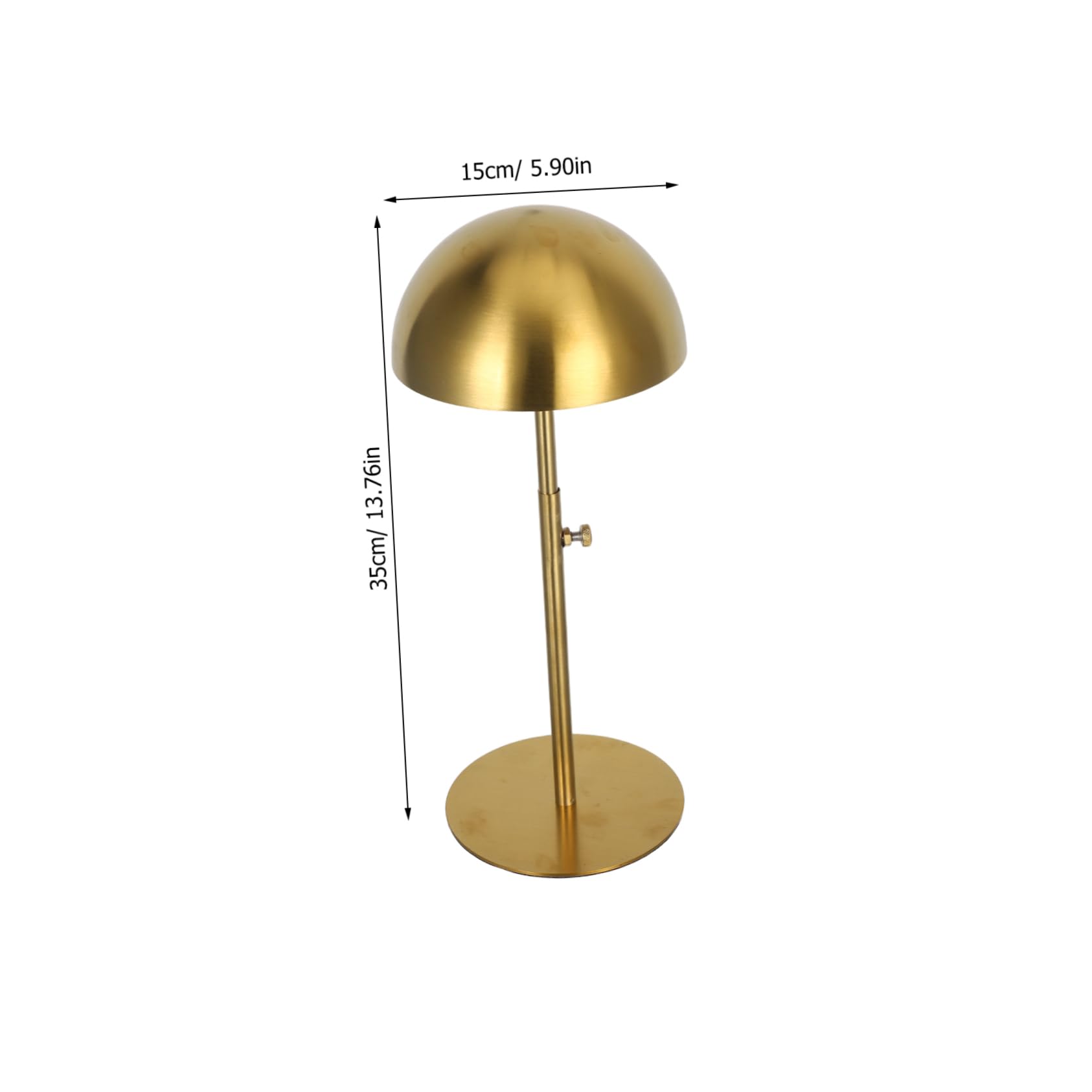 Espositore Per Cappelli in Metallo Inossidabile Porta Cappelli Da Baseball Da Tavolo Regolabile Multifunzione