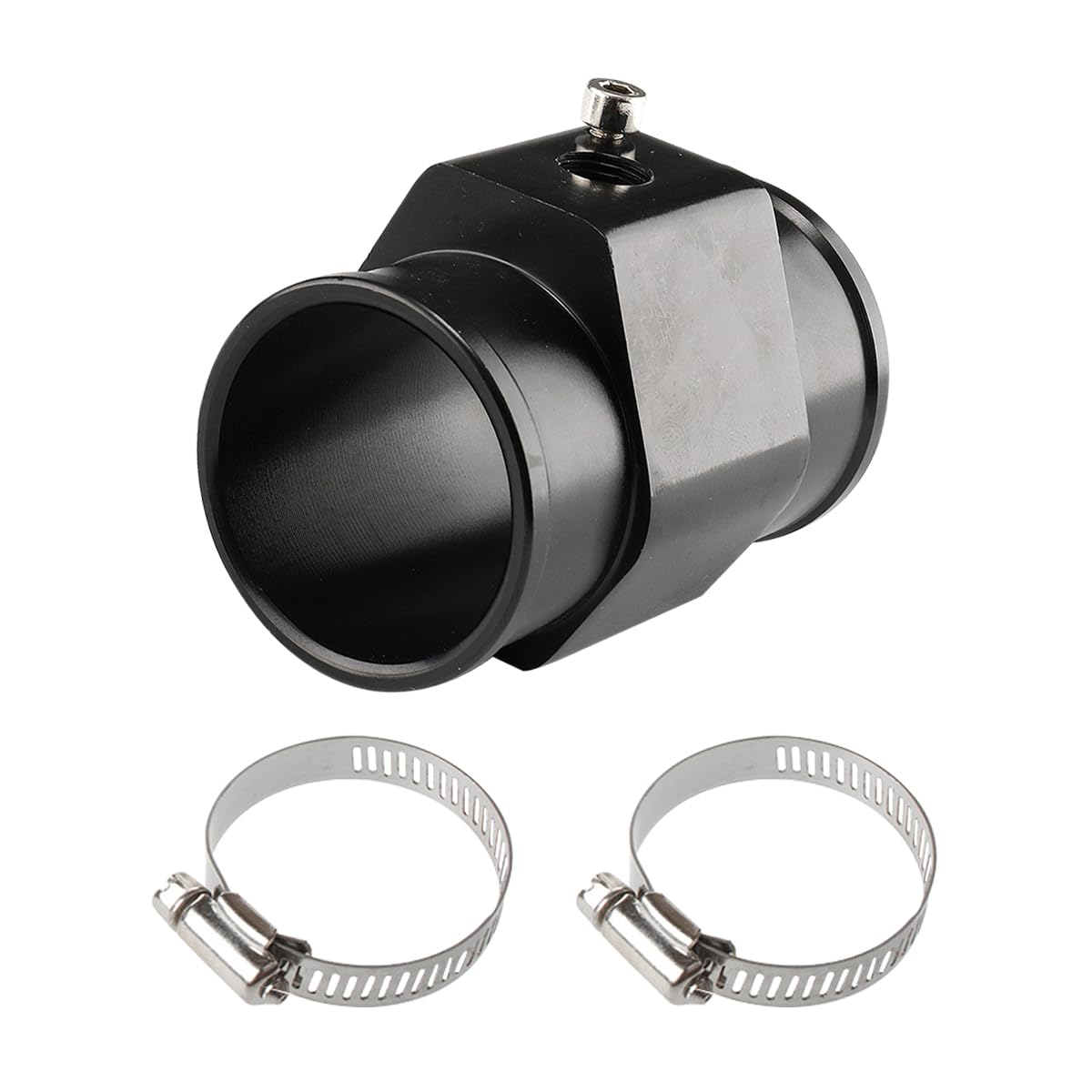 JNNJ Tubo De Aluminio Para Junta De Temperatura Del Agua Coche, Adaptador Manguera Para Sensor Temperatura Agua Coche, Adaptador Manguera Para Sensor Temperatura, Adaptador Sensor Radiador(40mm)