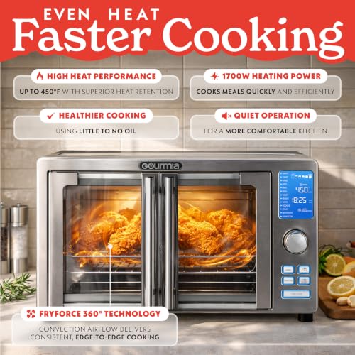Gourmia GTF7520 25qt Air-Fryer Toaster Oven — view 3