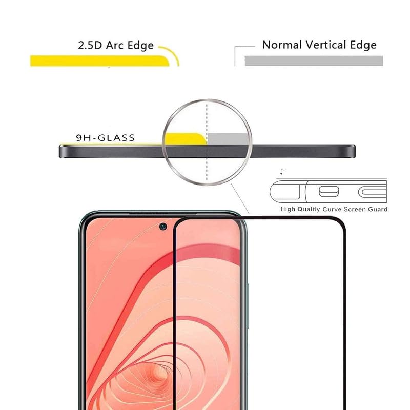 Image of Gorilla Extra Strong Premium HD+ Gorilla Glass for Lava Storm 5g Edge to Edge Full Coverage Fingerprint and Oil Resistant with Easy Installation Kit