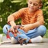 Schleich Eldrador Creatures - 7 Hell Hound Dog Figurine - Fire Monster Figure for Boys and Girls for Imaginative Play - Durable Beast Animal Toys for Kids - Cerberus Toy for Children Ages 7+ | 42451