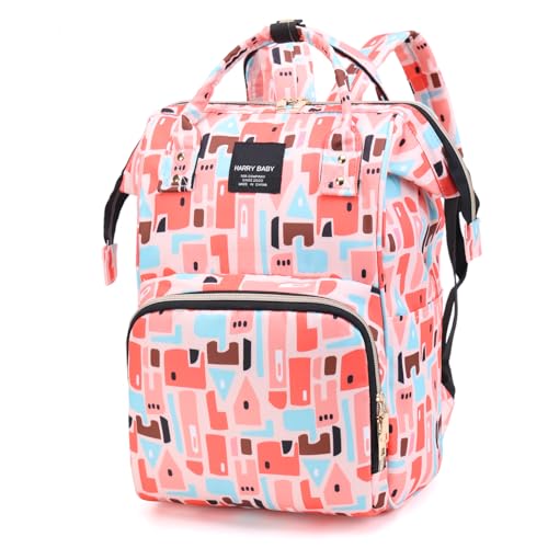 Bestele Mochilas para Pañales, Bolsa Cambiador Bebé Grande con Compartimentos Bolsillos Térmicos Mochila Maternidad,Bolso Cambiador Unisex para Mamá Papá