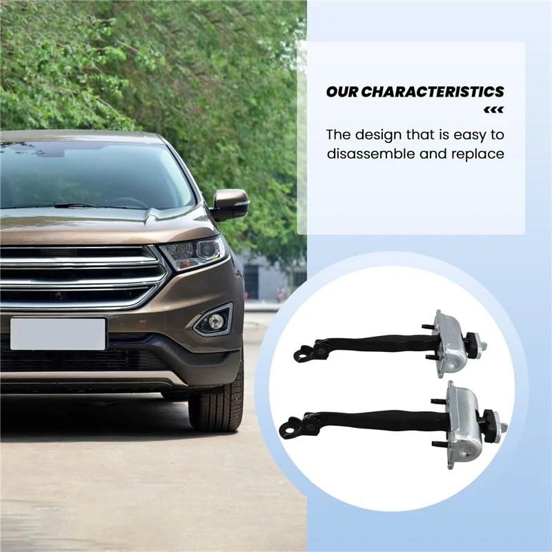 Varilla de límite para Ford Edge 2015-2020, tope de retención de puerta delantera, 2 piezas 2