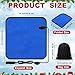 Tuanse 16 x 16 Inches Car Electric Blanket 12 Volt Heated Car Blanket with Temperature Controller and Black Storage Bag Cold Weather Tailgating and Emergency Kit(Royal Blue,Blank)