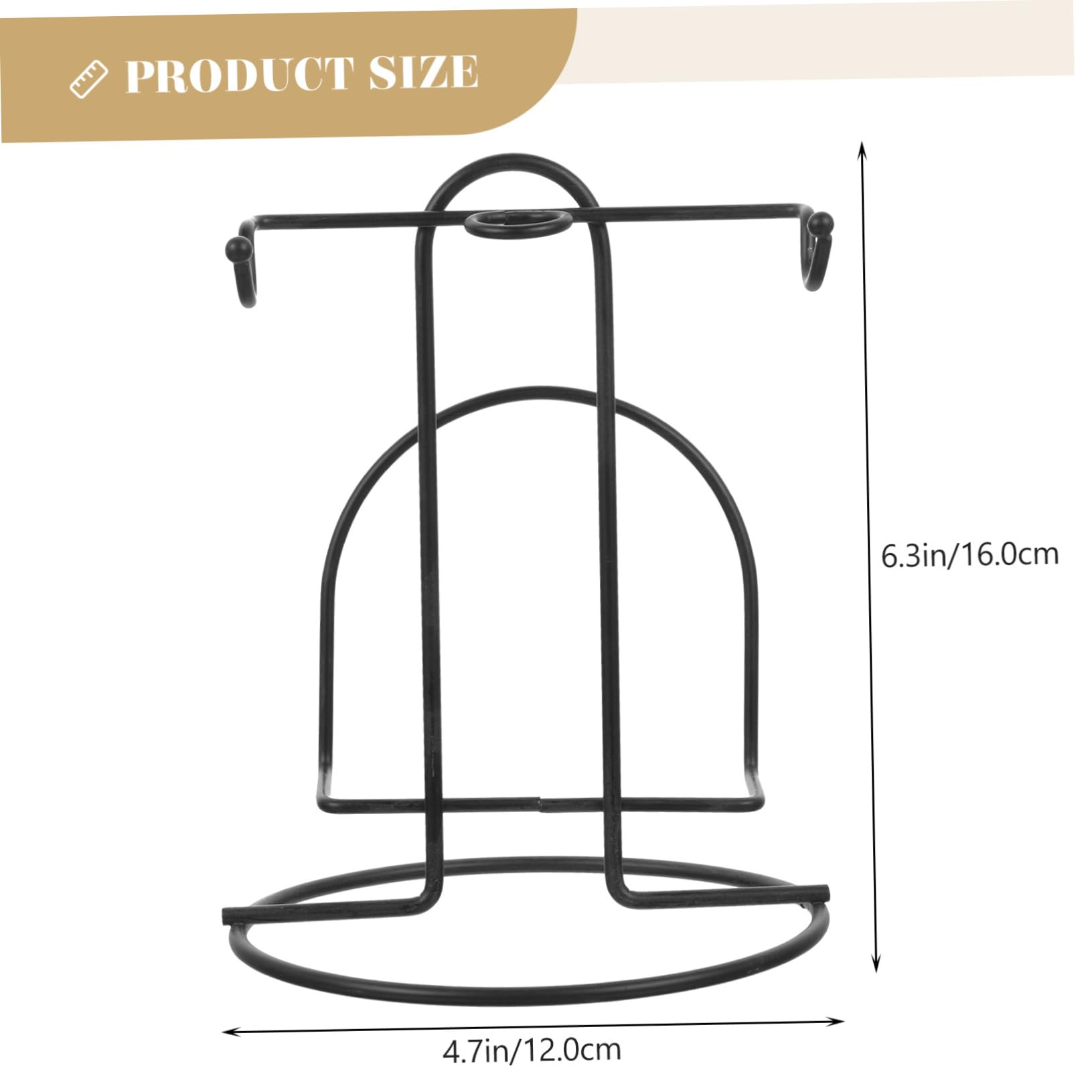 3 Piezas Soporte de Exhibición de Platos de Hierro para Tazas Organizador Estable y Elegante para Hogar y Oficina para Decoración y Almacenamiento de Bebidas