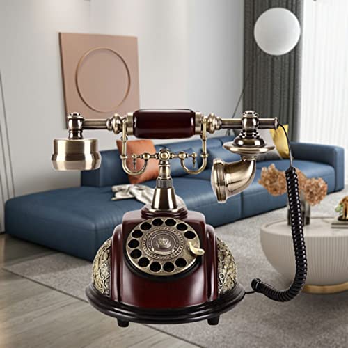 Téléphone rétro vintage fixe pour maison bureau et décoration de café - 2