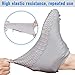 Shiwely Waterproof Shoe Covers, Silicone Reusable Shoe Cover Non-slip Durable Zipper Elastic Rain Cover Protection for Men Women (XL (Women 11-13, Men 9.5-13), Grey)