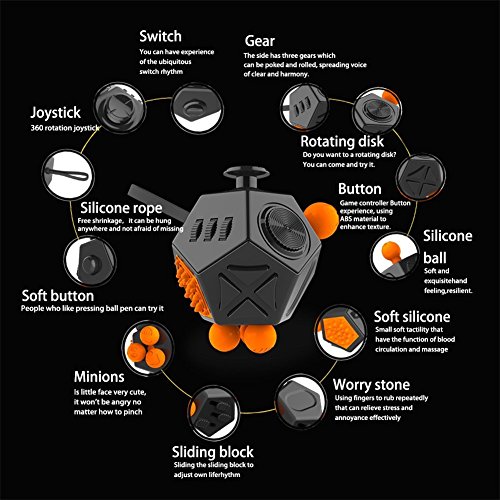 GZQ-Fidget-Cube-Fun-12-zijdige-kubus-speelgoed-anti-angst-depressie-stress-verlichten-voor-ADD-ADHD-autisme-kinderen-meisjes-volwassenen-geweldig-voor-werk-kantoor-school-wit-zwart