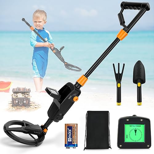 Potuem Kids Metal Detector with LCD Display & Waterproof Coil