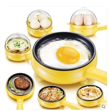 Kriya enterprises Compact and Versatile Egg Boiler + Non-Stick Electric Frying Pan (6.2