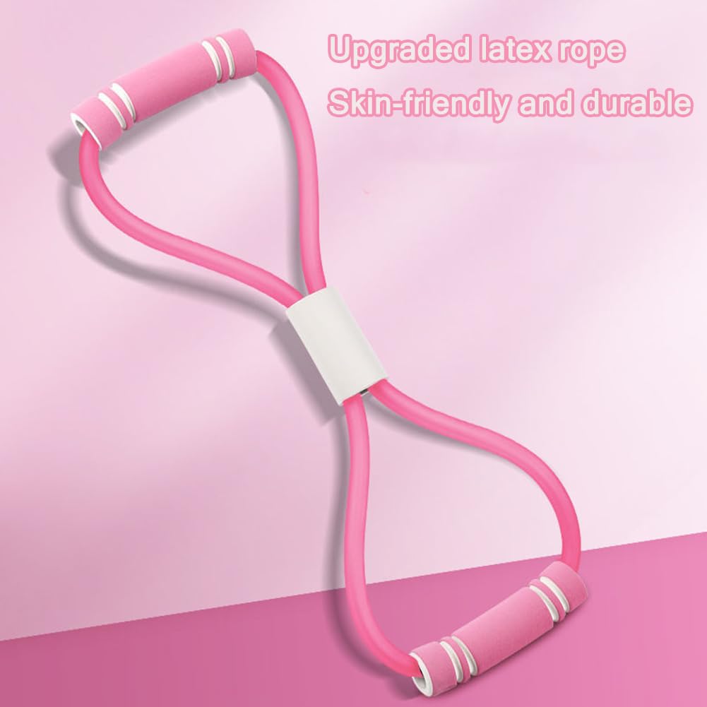 Saludea Fitness Band Figur 8 - Widerstandsband Mit Griffen Für Ganzkörpertraining Zu Hause