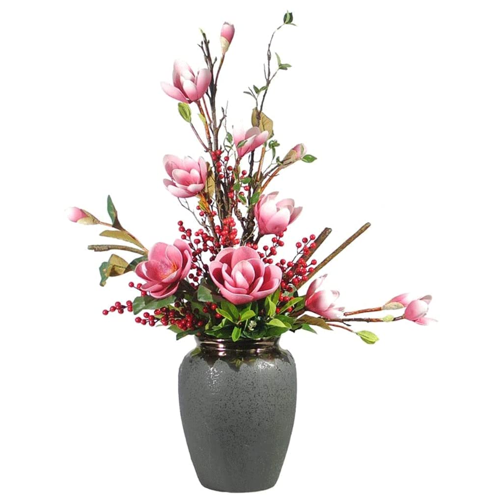Ngdfgr As Known Orchid Artificial Flowers Artificial Flowers Large Fake Flowers Arrangement Fake Floral Office Living Room Plant Arrangement With Porcelain Vase Natural Look,A,