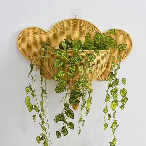 Panier de fleurs éléphant compact pour optimiser l'espace de vie
