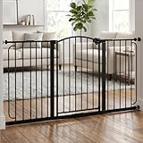 Regalo Safety 30.5-58' Extra Wide Arch Baby Gate with Door, Pressure Mount Walk Through Gate for Doorways & Bottom of Stairs, Babies, Toddlers & Pets, Tested & Safe, American Designed, American Owned
