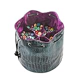 AGX Bravo Dice Bag with Pockets Dice Bag with Drawstring for RPG MTG Game Dices Capacity Over 1000...