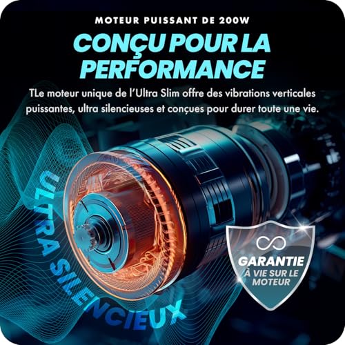 Bluefin Fitness Plaque Vibrante|Renforcement Musculaire & Entraînement Complet du Corps|Design Compact avec Bandes de Résistance|Entraîneur de Fitness par Vibrations pour la Maison – Image 6