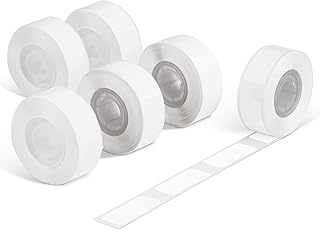 D30 Labels - Compatible with Memoking/Phomemo D30 Label Maker Machine, Waterproof Thermal Labels for Home & Office Use, 12mmx40mm White, 6 Rolls