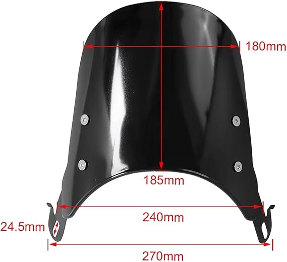 Motorcycle Deflector Windshield 4-7 Headlamp For S&uzuki VX 800 SV 650 GS 500E GSF 600N 1200N(Package 2)
