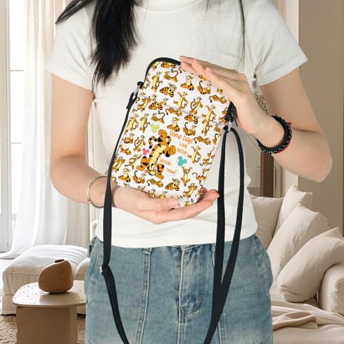 WZMPA Funny Tiger Crossbody Bag Tigers Inspired Gift Some Days Look Better Upside Adjustable Strap Bag Tiger Merchandise4