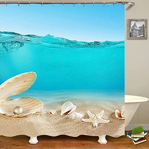 Rideau de douche en polyester de 165x200cm lavable et résistant