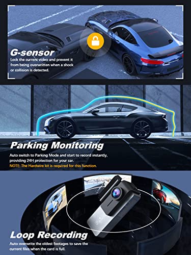 Arifayz Q4 Dash Cam Front And Rear 4K+1080P, Free 64Gb Card, Built-In Wifi, Dash Camera thumb #5