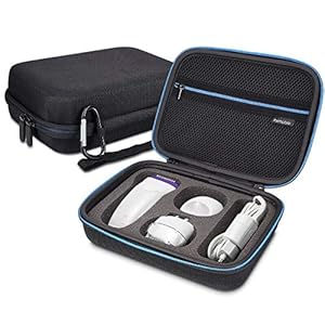 kwmobile Tasche kompatibel mit Braun Silk épil 9 – Innenfach für Netzteil – Schutztasche Schutzhülle kompatibel mit Braun Epiliergerät – Reise Schutzcover – Schwarz