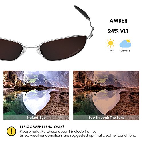 Image of BLAZERBUCK Anti-salt Polarized Replacement Lenses & Sock Kit for Oakley Whisker OO4141 Sunglass