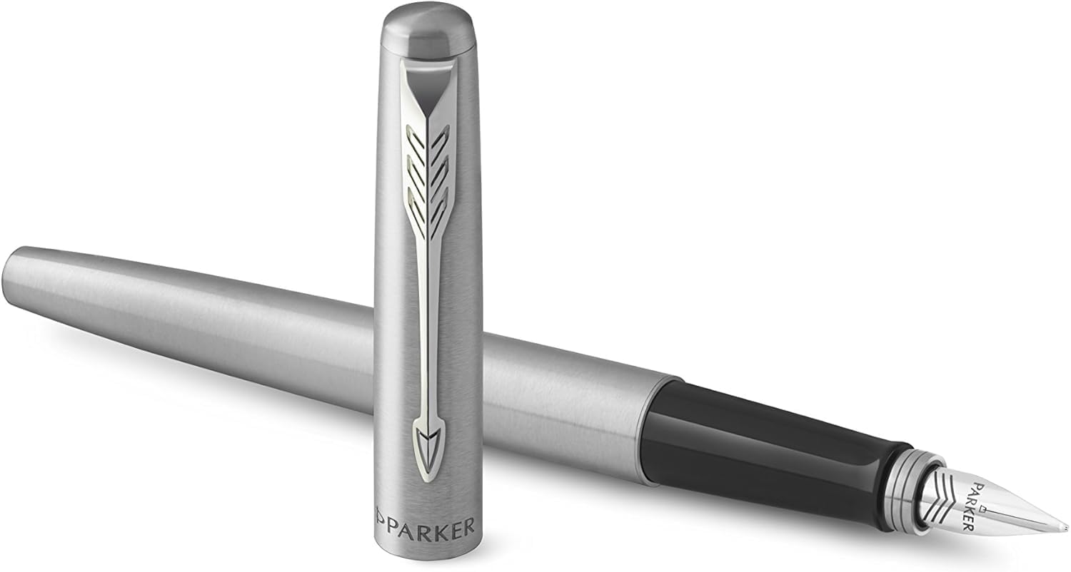 Parker Fountain Jotter Stainless Steel C.C, in a Blister Card Pen, multicolor