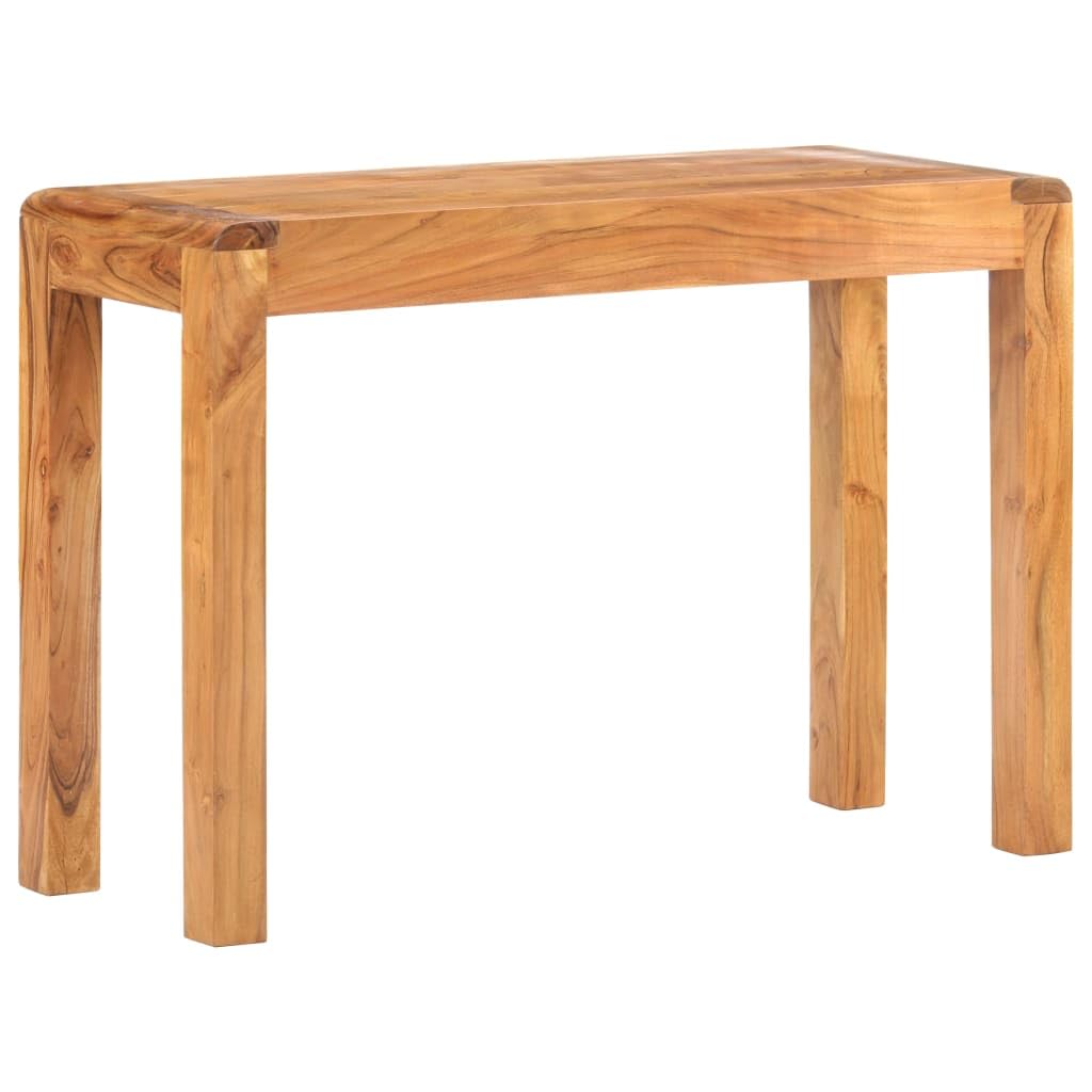 Tavolo consolle 110 x 40 x 76 cm in legno di acacia massiccio | Finitura Miele, Rustico, Grano unico, Robusto, Per Soggiorno O Introduzione