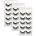 Wleec Beauty Dramatic False Eyelashes Handmade Long Fake Lashes Pack F27/L (15 Pairs/3 Pack)