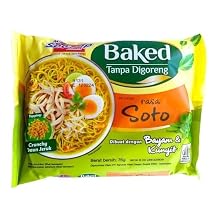 Mie Sedaap Instant Noodle with Spinach and Tumeric Rasa Soto, 75 Pack of 2