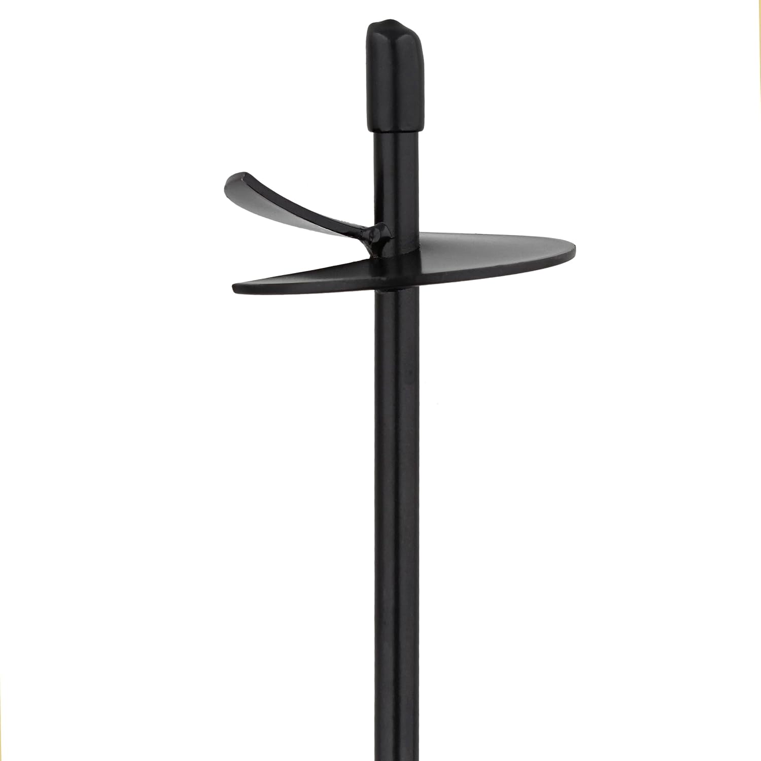 BISupply Ground Anchors, 15 Inch - 4pk Black Shed Anchor Kit Greenhouse Tie Down Ground Stakes with Drillable Eyebolt
