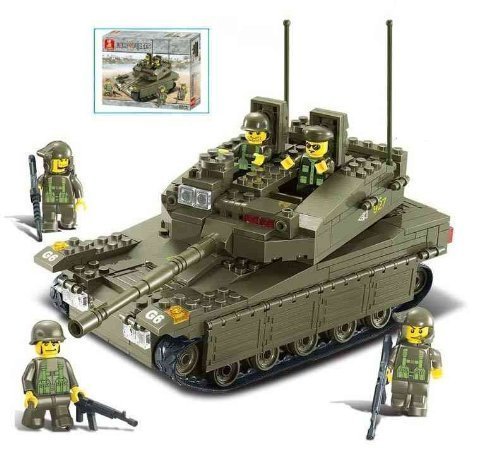OliaDesign Merkava Tank Building Blocks Set (343 Piece)