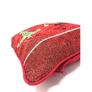 Tache Here Comes Santa Claus Antique Vintage Christmas Eve Traditional Holiday Season Red Decorative Woven Tapestry Throw Pillow Cushion Cover, 16 x 16, 1 Piece Tache Here Comes Santa Claus Antique Vintage Christmas Eve Traditional Holiday Season Red Decorative Woven Tapestry Throw Pillow Cushion Cover 16 x 16 1 Piece