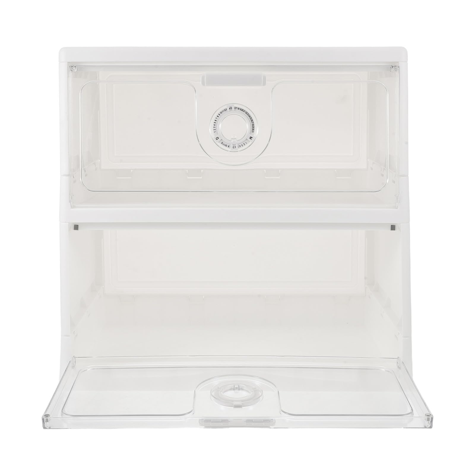 Caja organizadora de pan con fechador manual y doble nivel visible