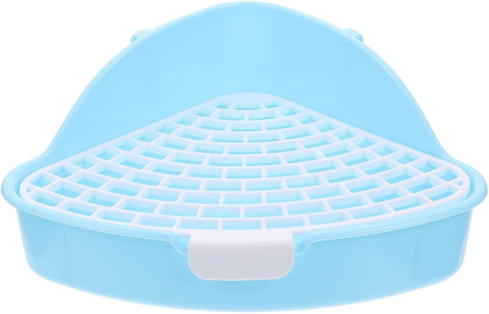 Large Rabbit Cat Litter Bed Pan Corner Toilet with Drawers Plus Large Pet Tray for Rabbits, Guinea Pigs, Chinchillas, Ferrets, Small Animals