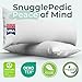 Snuggle-Pedic Body Pillow for Adults - Breathable, Full Body Pillow for Side Sleepers - Shredded Memory Foam Gel - Cooling Long Pillow Supports Legs, Belly & HIPS - 20x54 White