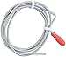 Produktbild AGT Rohrreinigungsspirale: Rohrreinigungs-Spirale für Waschbecken, Dusch- & Badewanne, 3m, Ø 6mm (Abflussreiniger Spirale, Abflussreiniger mechanisch, Badezimmer)