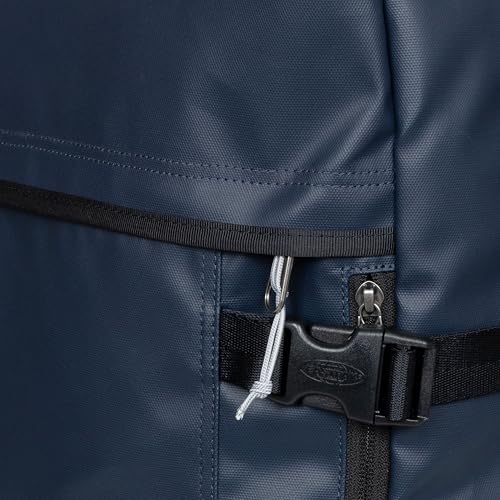Image of Eastpak Travelpack - 42L Cabin-Size 2-in-1 Duffel, Convertible Backpack, 17-inch Laptop Sleeve, Two Compartments & Adjustable Straps, Tarp Navy