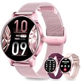 Fitdafit Reloj Inteligente Mujer con Llamadas Bluetooth, 1.27' HD Redonda