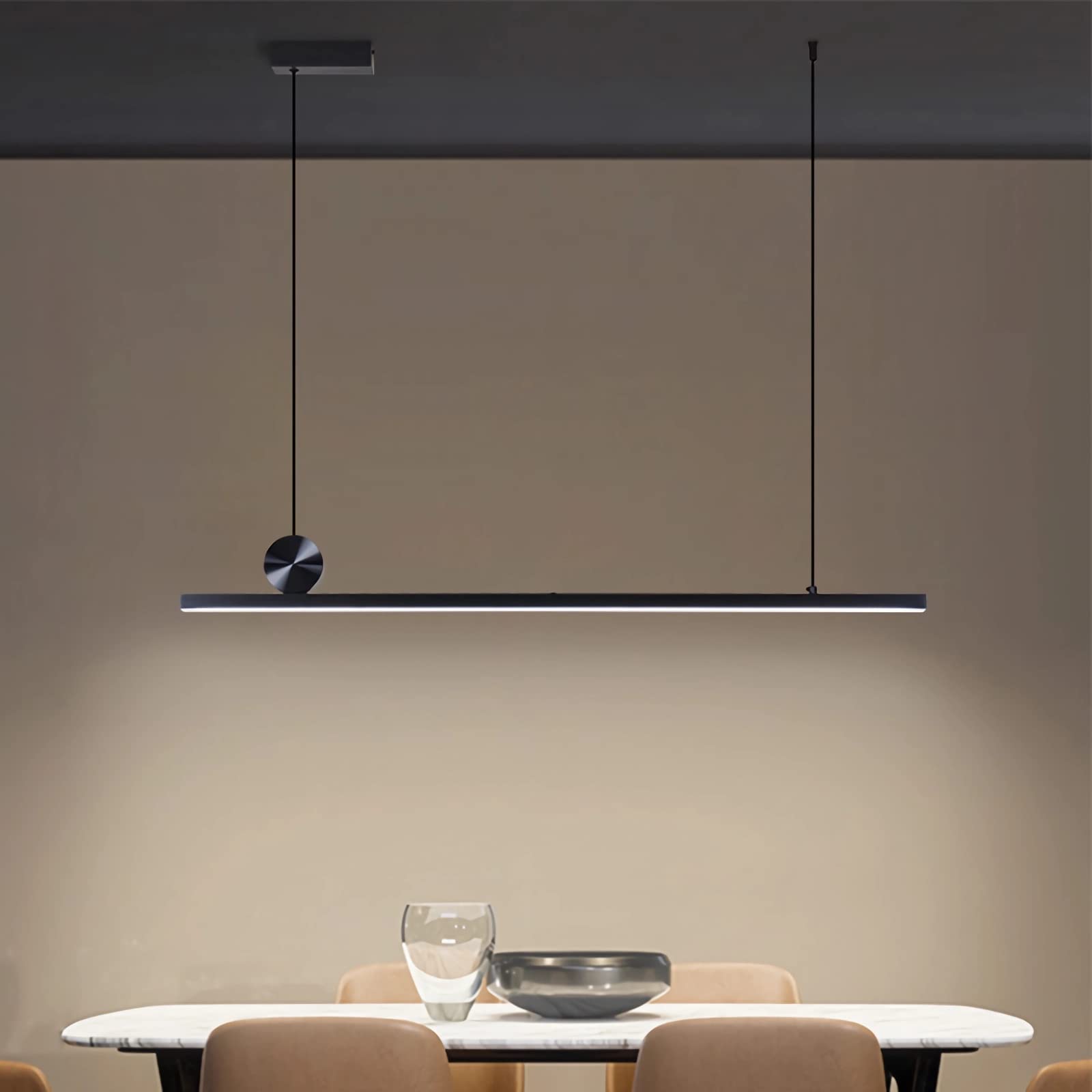 Lampe suspendue LED dimmable avec télécommande pour salle à manger - 8