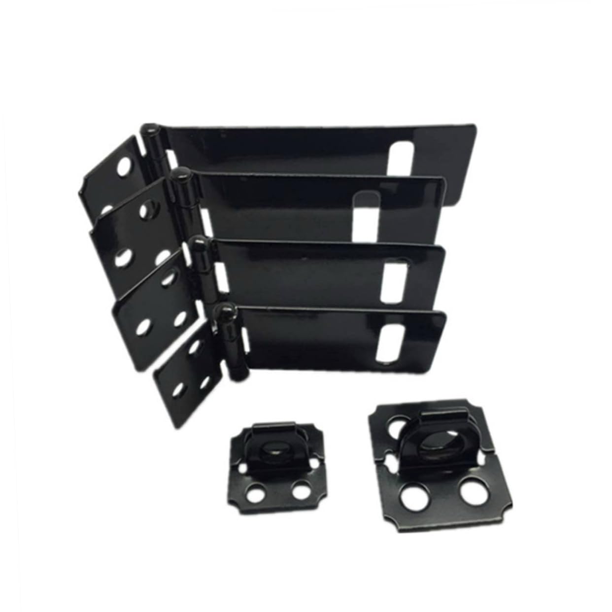 CIYODO Cabinet Door Locks 5pc Iron Padlock Hasp Door Clasp Concealed Screws Security Latch