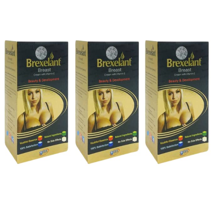Brexelant - Breast Enlargement Cream With Vitamin E (Pack of 3)