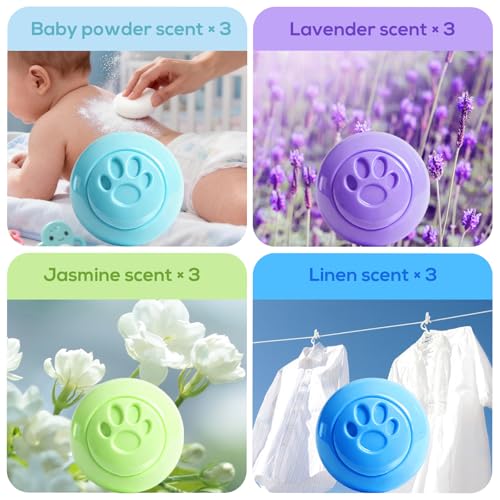Image of SCENTORINI Shoe Deodorizer Balls, Sneaker Deodorizer Balls 12 Pack | Odor Eliminator for Smell Shoes, Boots, Long Lasting Shoe Freshener for Gym Bags, Drawers and Small Spaces