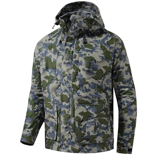 Image of BASSDASH Walker-LW Breathable Waterproof Fishing Hunting Wading Jackets with Silent Outer Fabric for Men Women